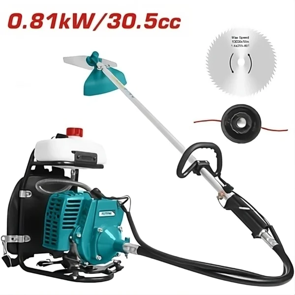 Desmalezadora Wira De Espalda Mochila Motor 2 Tiempos Gasolina 0.81 KW (0.60HP) 30.5Cc