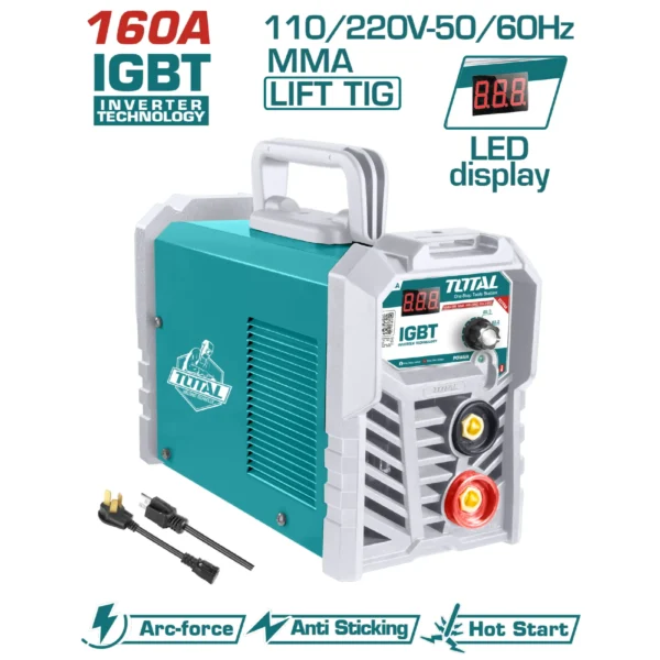 Máquina De Soldar Inverter Modelo Medium Duty 45% Ciclo De Trabajo. 160A. 110-120V-220-240V